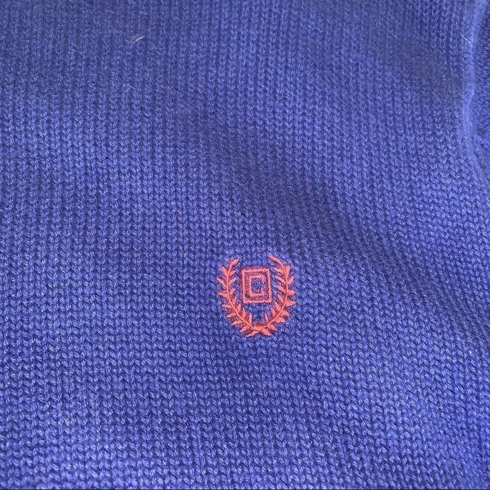 Chaps Royal Blue Cotton Sweater, sz M - Picture 3 of 8